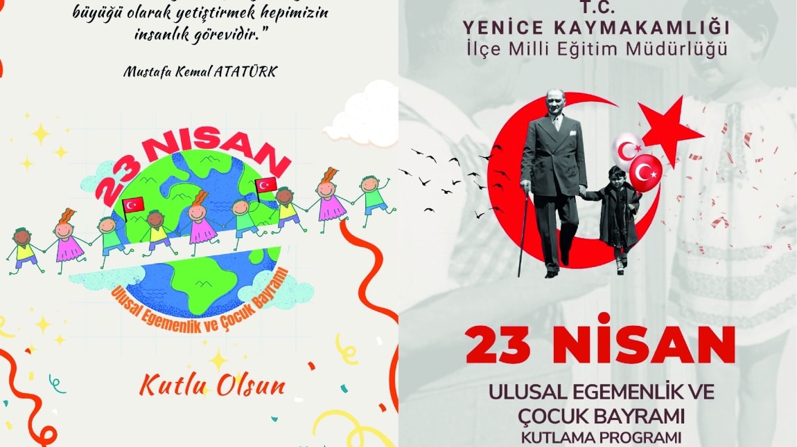 23 Nisan Ulusal Egemenlik ve Çocuk Bayramı Kutlama Programı